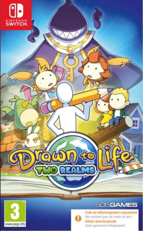 Switch-Drawn to Life Two Realms (Code in a Box)-tweedehands
