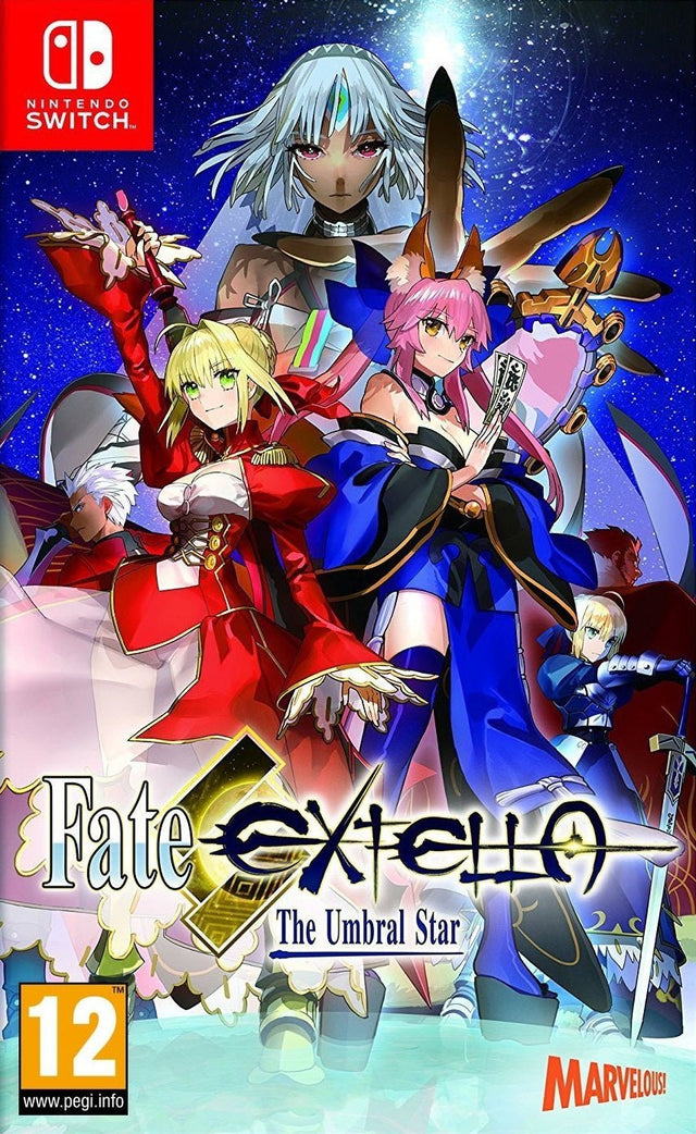 Nintendo Switch Fate/Extella The Umbral Star, doos voorkant, tweedehands