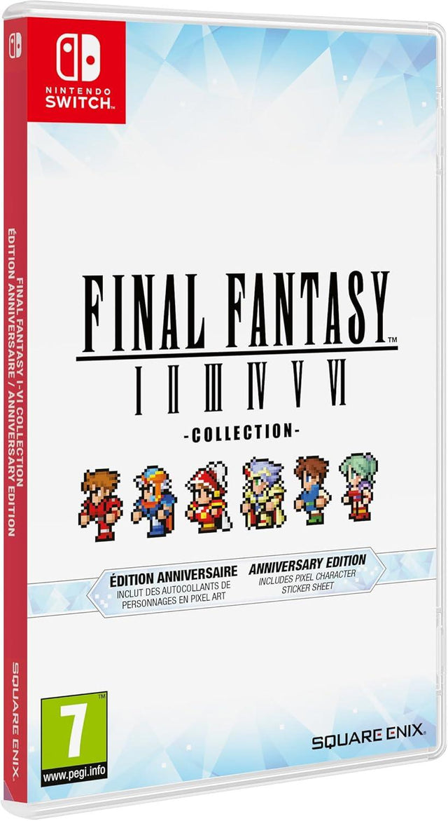 Nintendo Switch Final Fantasy I-VI Collection: Anniversary Edition, doos voorkant, tweedehands