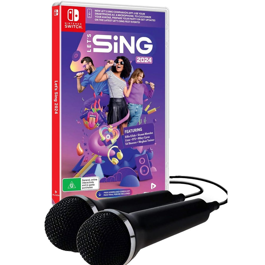 Switch-Let's Sing 2024 [Mic Pack] Tweedehands