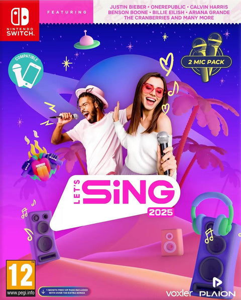 Switch-Let's Sing 2025 [2 Mic Pack] Tweedehands