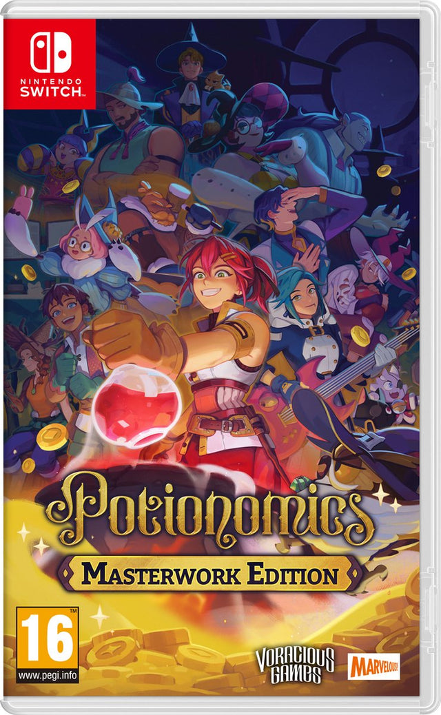 Nintendo Switch Potionomics: Masterwork Edition, doos voorkant, tweedehands