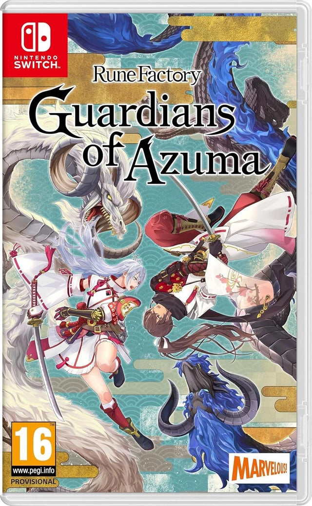Nintendo Switch Rune Factory Guardians of Azuma, doos voorkant, tweedehands