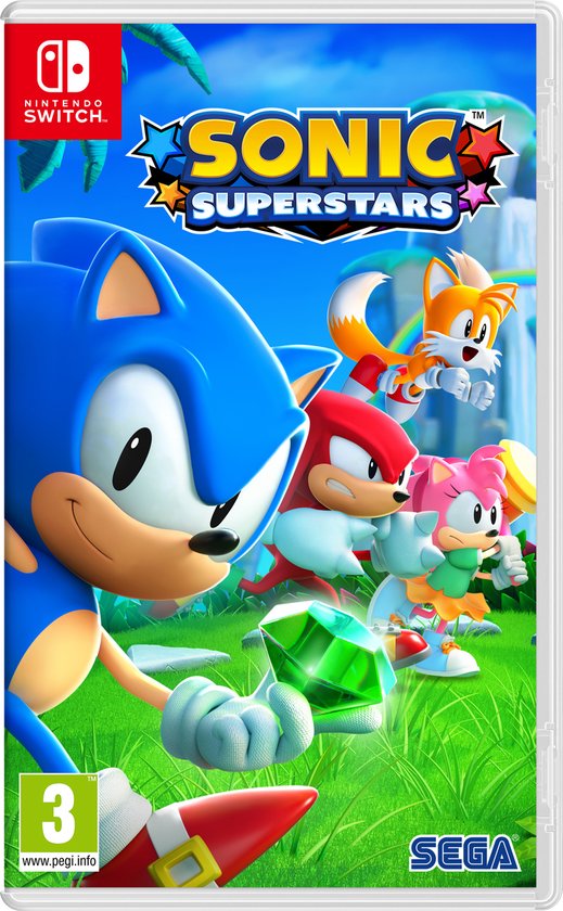 Nintendo Switch Sonic Superstars, doos voorkant