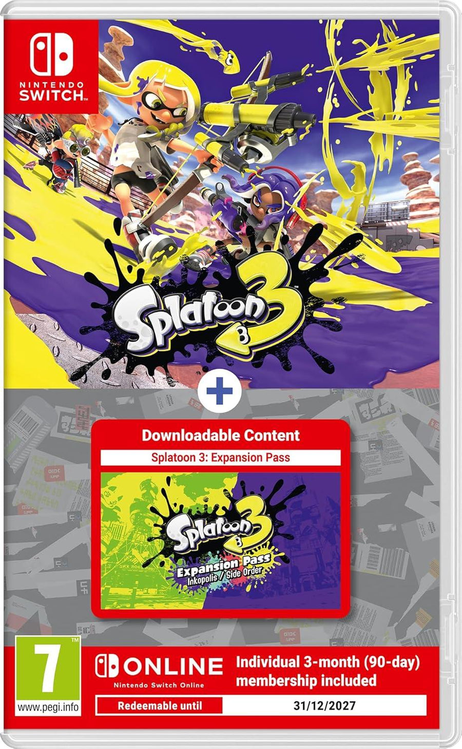 Switch-Splatoon 3 + Expansion Pass + 3 Months NSO Tweedehands