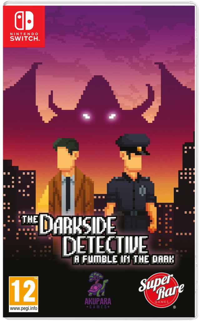 Nintendo Switch The Darkside Detective, A Fumble in the Dark, doos voorkant, tweedehands