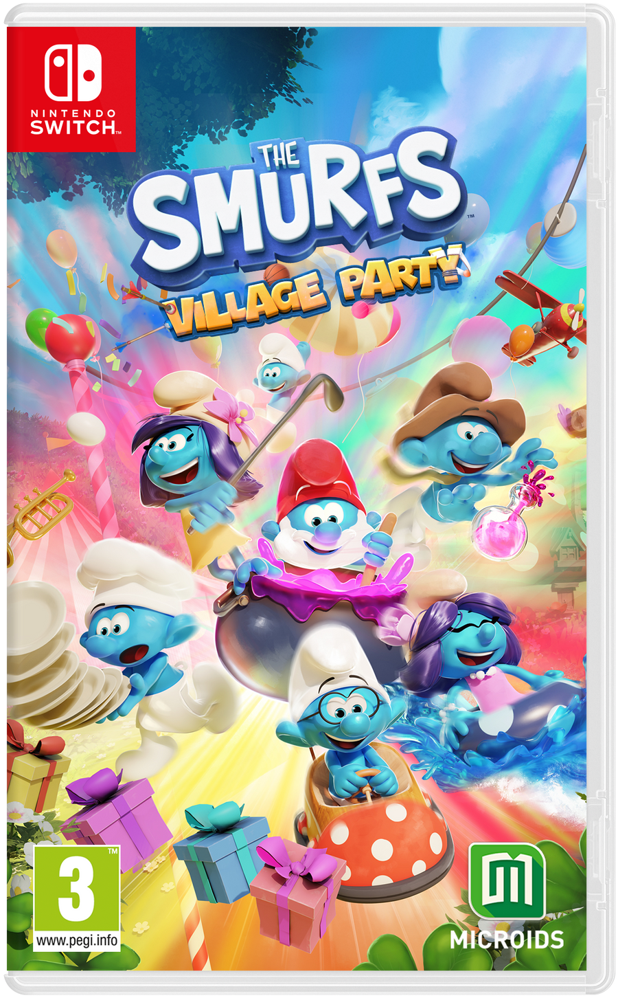 Switch-The Smurfs Village Party Tweedehands