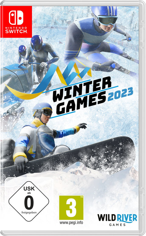 Nintendo Switch Winter Games 2023, doos voorkant met USK-label, tweedehands