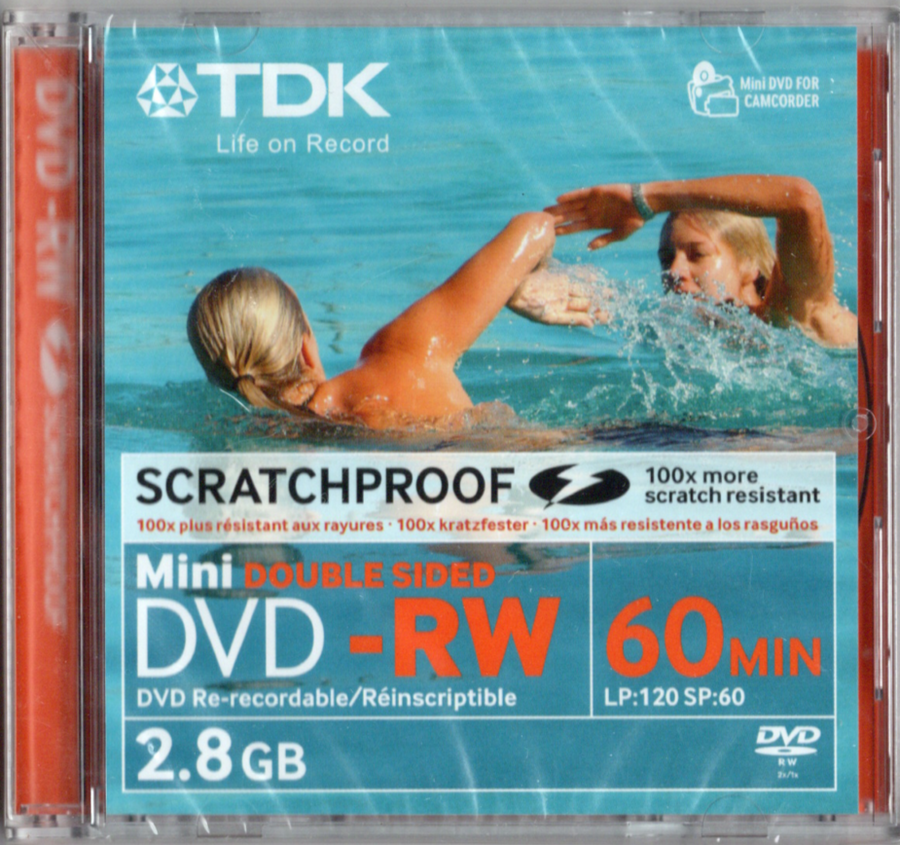 TDK-ScratchProof Dubbelzijdige Mini DVD-RW - 2.8 GB (Nieuw)