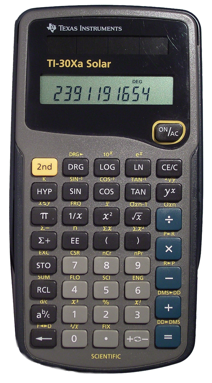 Texas Instruments-TI-30Xa Solar Wetenschappelijke Rekenmachine (Zonne-energie) Tweedehands