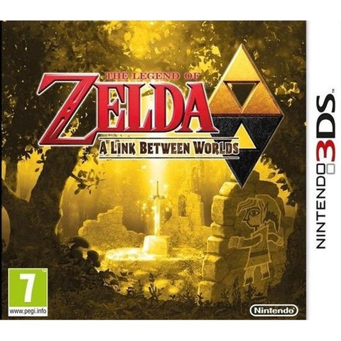 Nintendo 3DS The Legend of Zelda A Link Between Worlds, doos voorkant, tweedehands