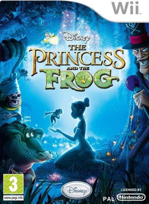 Nintendo Wii Disney The Princess and the Frog, doos voorkant, tweedehands