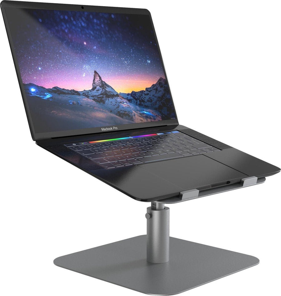 Thredo-Aluminium Laptop Standaard/Houder - Verstelbaar en Draaibaar - Macbook / Laptop 10-17 Inch (Retour met fabrieksfout!) Tweedehands