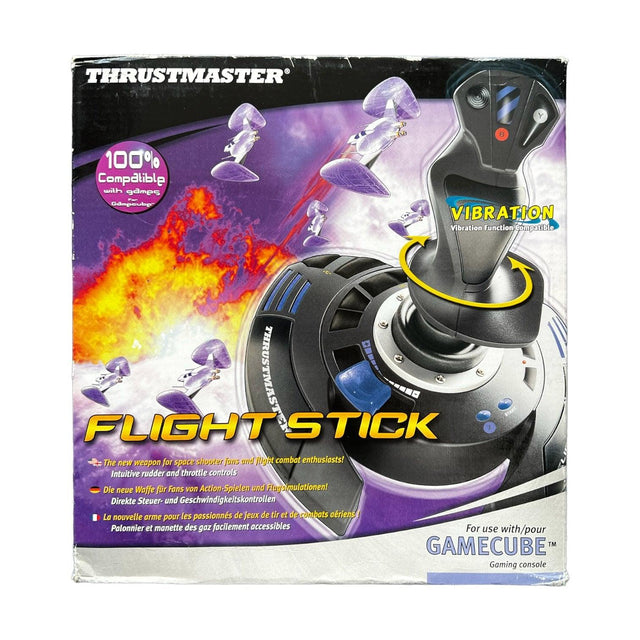 Thrustmaster Flight Stick controller voor Nintendo GameCube, doos voorkant, nieuw in verpakking