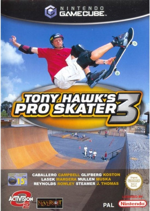 Nintendo GameCube Tony Hawk's Pro Skater 3, doos voorkant, tweedehands
