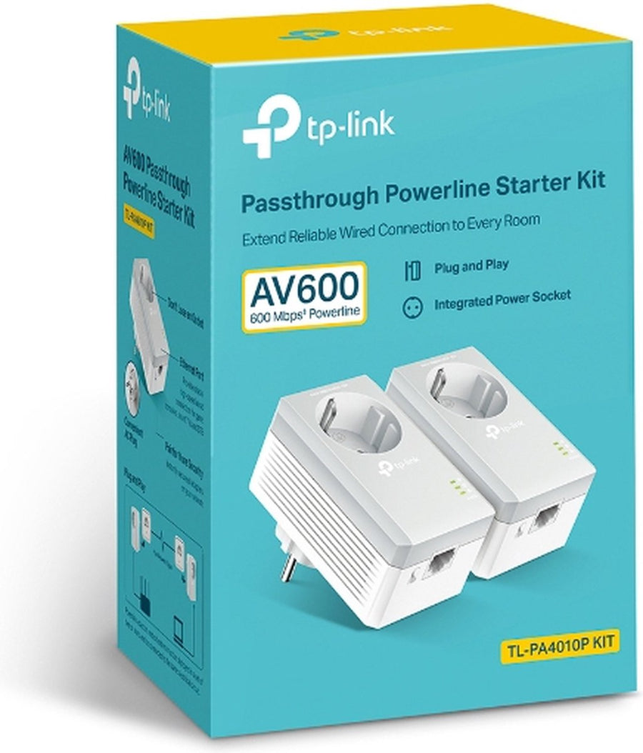 TP-Link-TL-PA4010P Kit (AV600) Powerline Wi-Fi Extender Kit (Nieuw)
