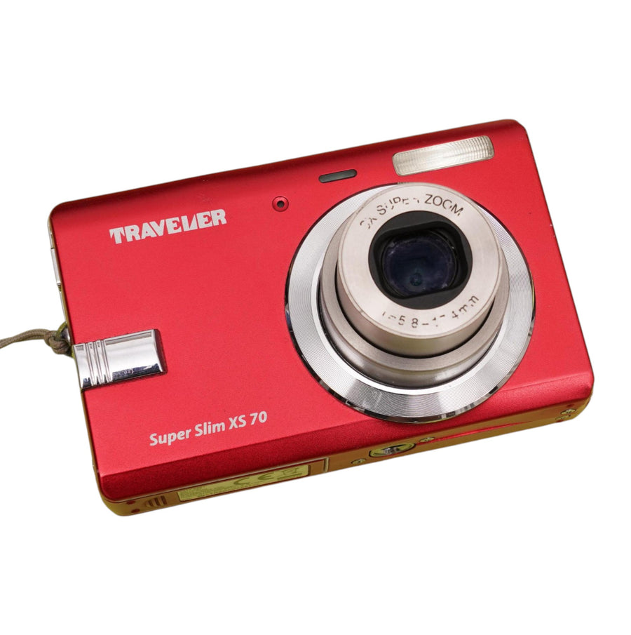 Traveler-Super Slim XS 10 Digitale Compact Camera voor Kinderen - Rood (In doos) Tweedehands