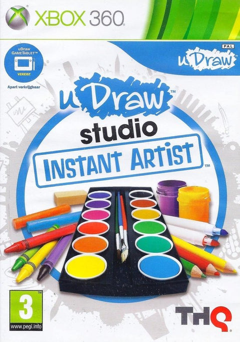 Xbox 360 uDraw Studio Instant Artist, doos voorkant, tweedehands