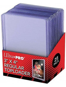 Ultra Pro toploaders 3 x 4 inch regular, verpakking van 25 stuks, voorkant