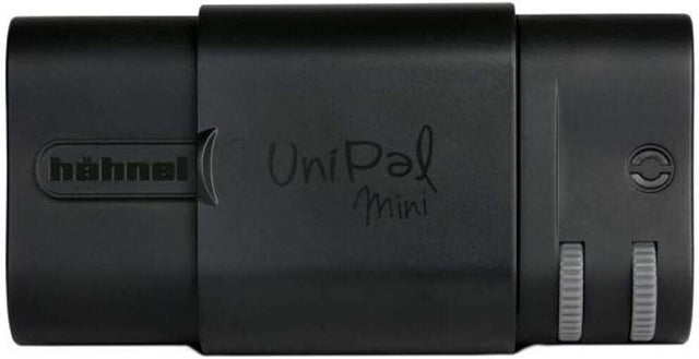 Hähnel UniPal Mini II universele acculader, zwart, lader van voren met opschrift UniPal Mini, tweedehands