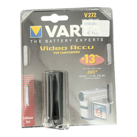 VARTA V272 camcorder accu 3,6 V 1800 mAh lithium-ion voor JVC GR-DV, blister voorkant, nieuw in verpakking