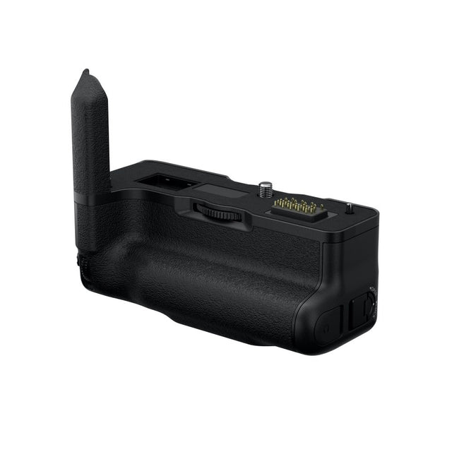 Fujifilm VG-XT4 verticale batterijgrip voor X-T4, zwarte grip recht van voren met handgreep en contactpennen