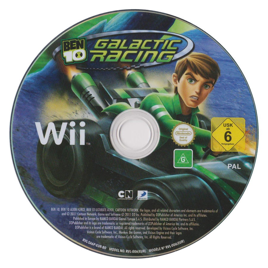 Wii-Ben 10 Galactic Racing Tweedehands