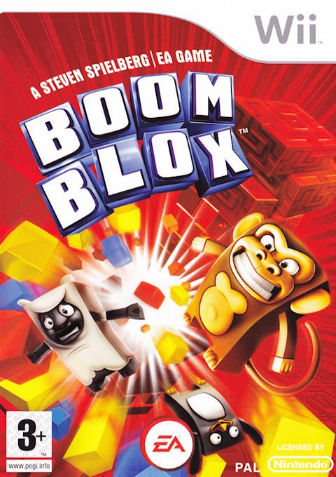 Nintendo Wii Boom Blox, doos voorkant, tweedehands