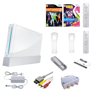 Wii Console - Wit + Just Dance 2 + Just Dance 3 bundel