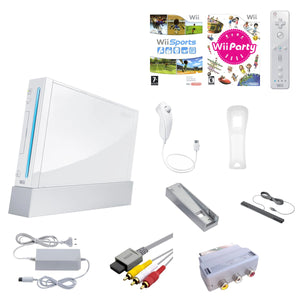 Wii Console - Wit + Wii Sports + Wii Party bundel