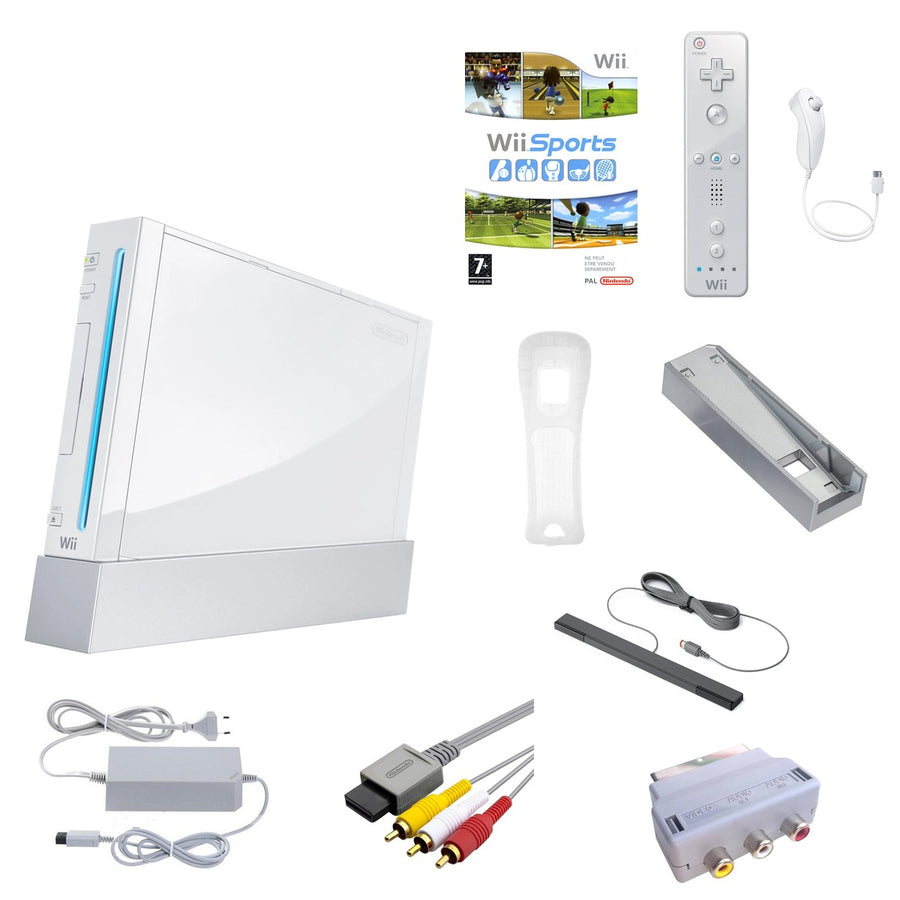 Nintendo-Wii Console - Wit + Wii Sports bundel Tweedehands