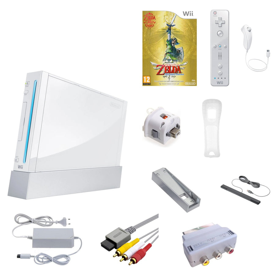 Nintendo-Wii Console - Wit + Zelda Skyward Sword + Motion Plus bundel Tweedehands