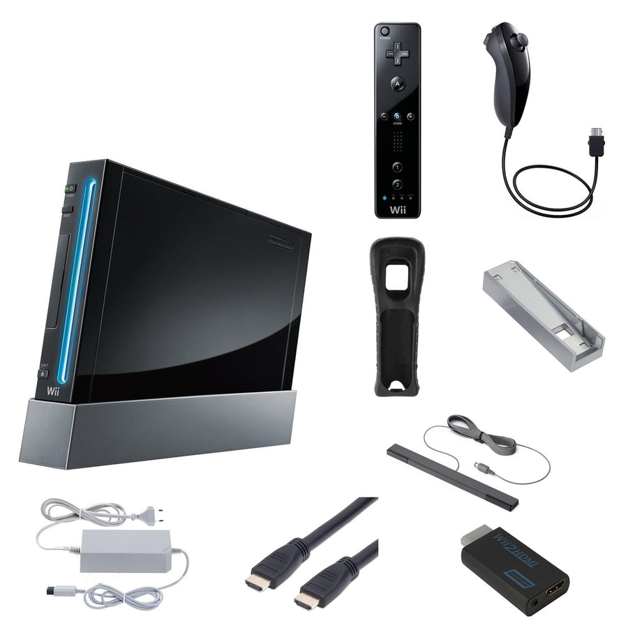 Nintendo-Wii Console - Zwart + HDMI bundel Tweedehands