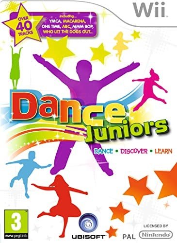 Nintendo Wii Dance Juniors van Ubisoft, dansgame voor kinderen, doos voorkant, tweedehands