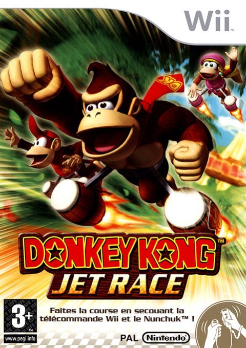 Nintendo Wii Donkey Kong Jet Race, doos voorkant, Franse uitgave, tweedehands