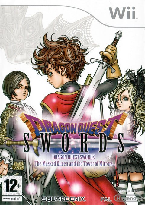 Nintendo Wii Dragon Quest Swords The Masked Queen and the Tower of Mirrors, doos voorkant