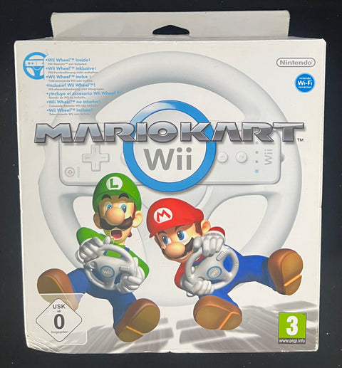 Wii-Mario Kart + Wii Wheel (Nieuw)