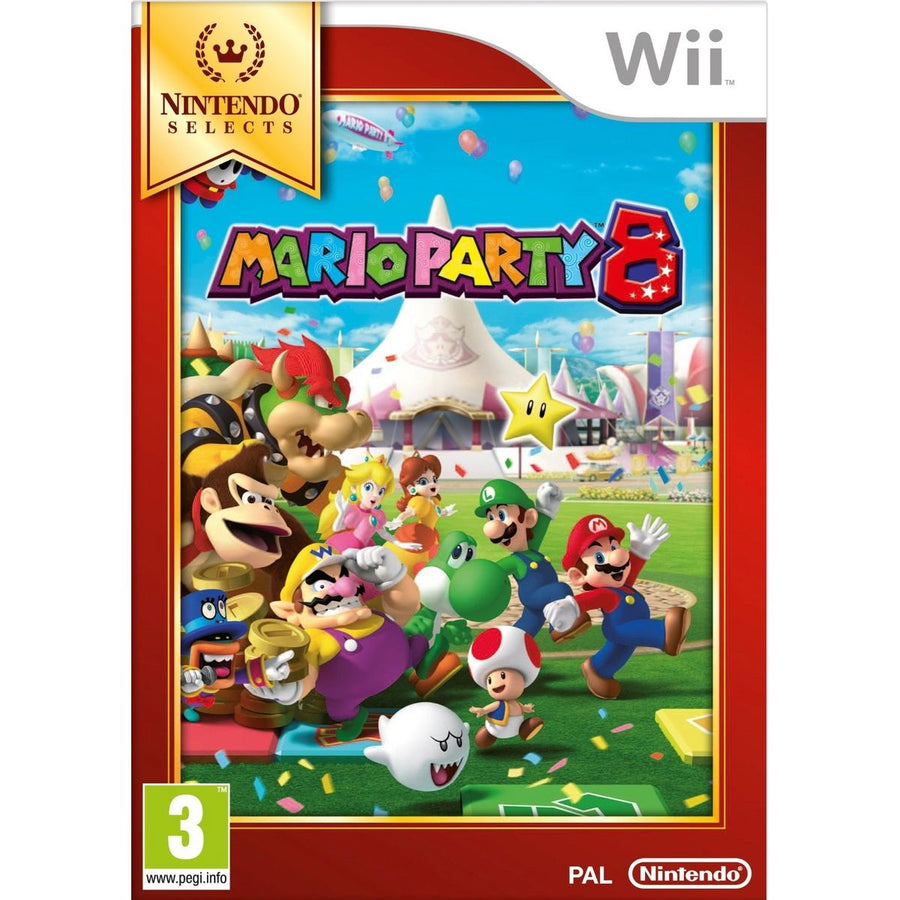 Wii-Mario Party 8 - Nintendo Select (Nieuw, beschadigde seal)-tweedehands