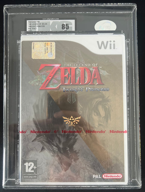 Wii-The Legend of Zelda: Twilight Princess - Italian (Red Stripe Seal) (Nieuw, UKG graded)-tweedehands
