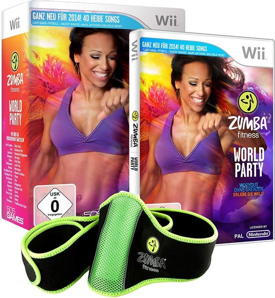 Wii-Zumba Fitness: World Party Incl. Belt (In doos) Tweedehands