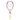 Wilson-K Factor Tour Tennisracket - Rood/Wit/Zwart-tweedehands