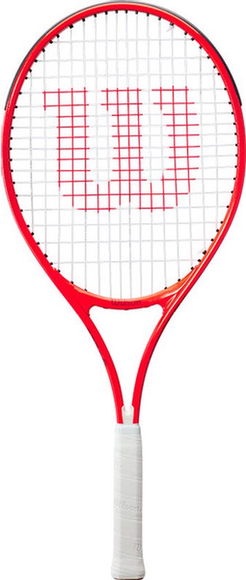 Wilson-Roger Federer Junior 25" Tennisracket - 95 sq. inch - Aluminium - Zwart/Wit - Voor kinderen 9-10 jaar (Nieuw)