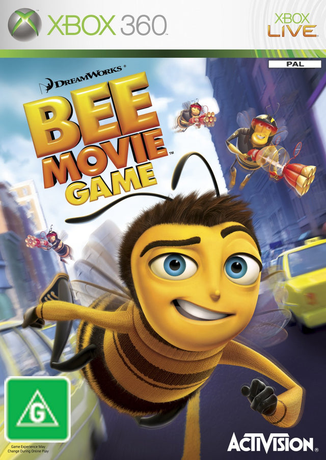 Xbox 360 DreamWorks Bee Movie Game van Activision, Australische doos voorkant met G-label, tweedehands