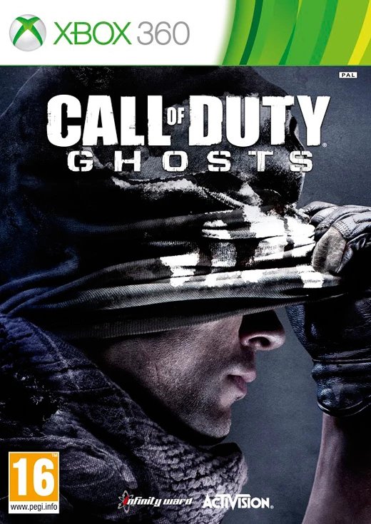 Xbox 360 Call of Duty Ghosts, doos voorkant, tweedehands