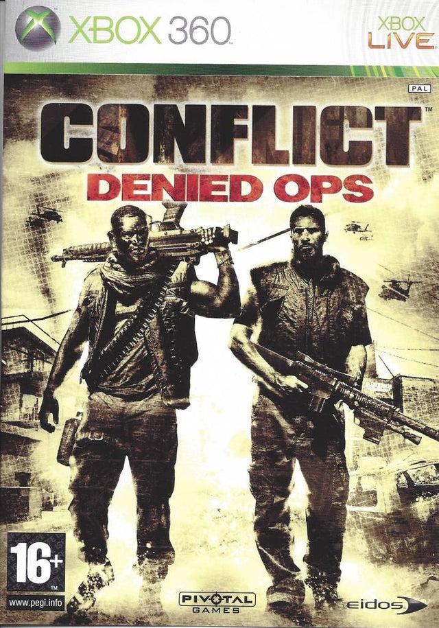Xbox 360 Conflict Denied Ops, doos voorkant, tweedehands