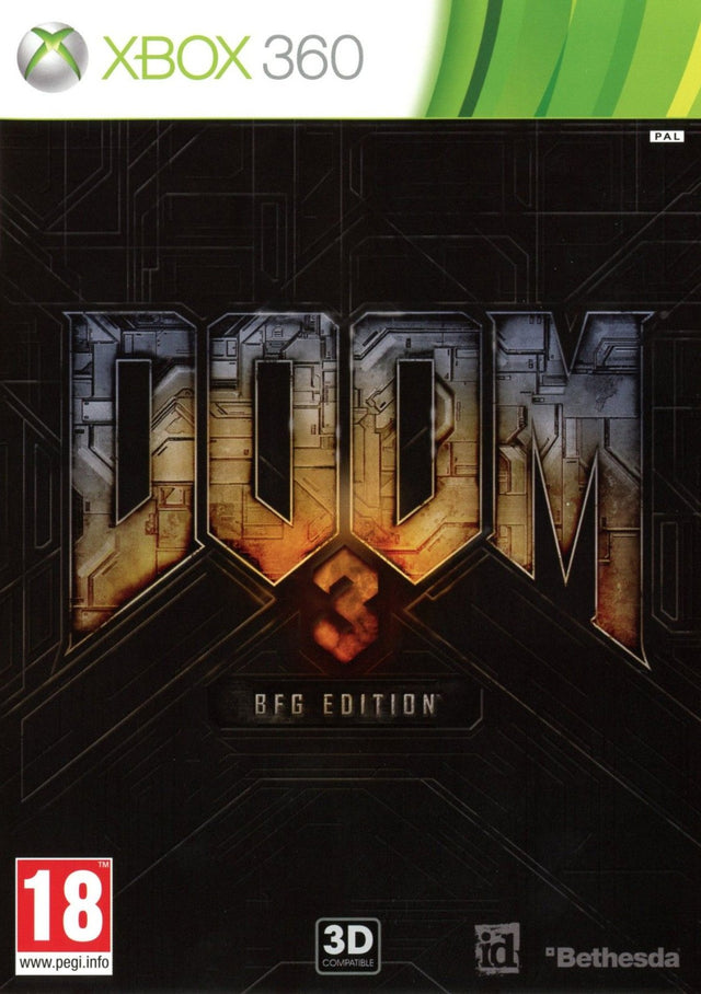 Xbox 360 Doom 3 BFG Edition, doos voorkant, tweedehands