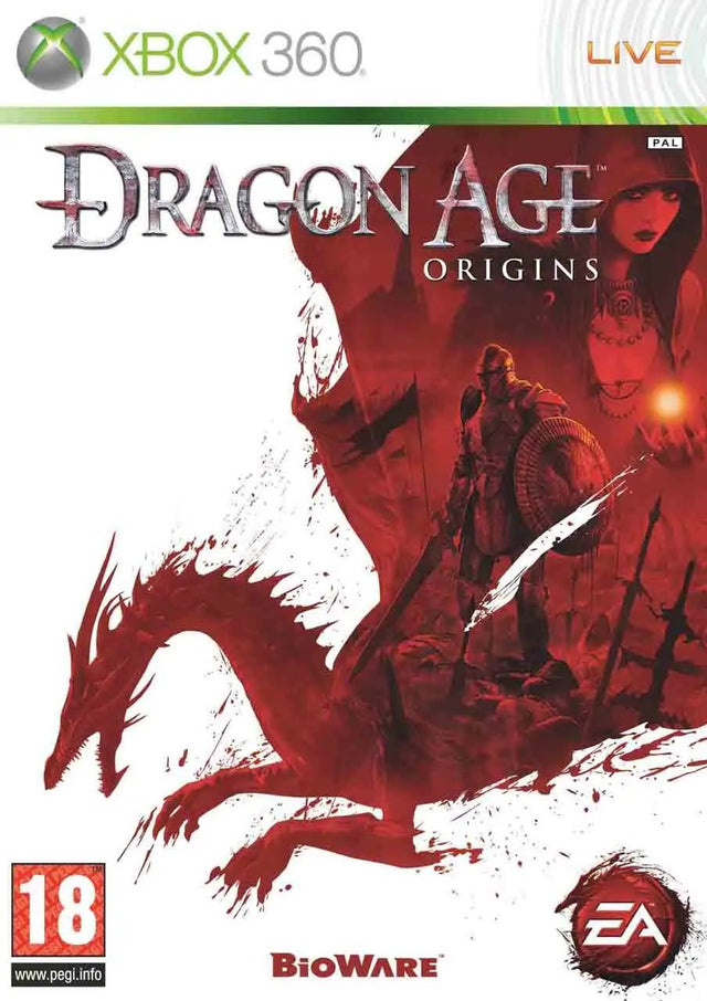 Xbox 360 Dragon Age Origins, doos voorkant, tweedehands