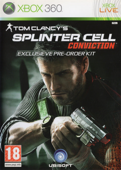 Xbox 360 Tom Clancy's Splinter Cell Conviction Exclusieve Pre-Order Kit, doos voorkant