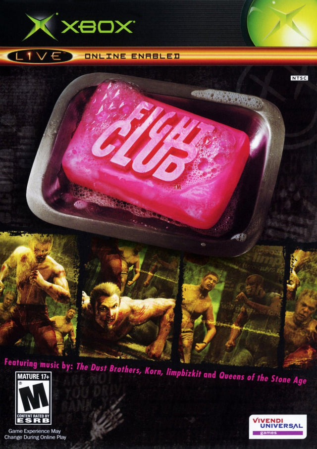 Xbox Fight Club, doos voorkant, Amerikaanse NTSC-uitgave, tweedehands