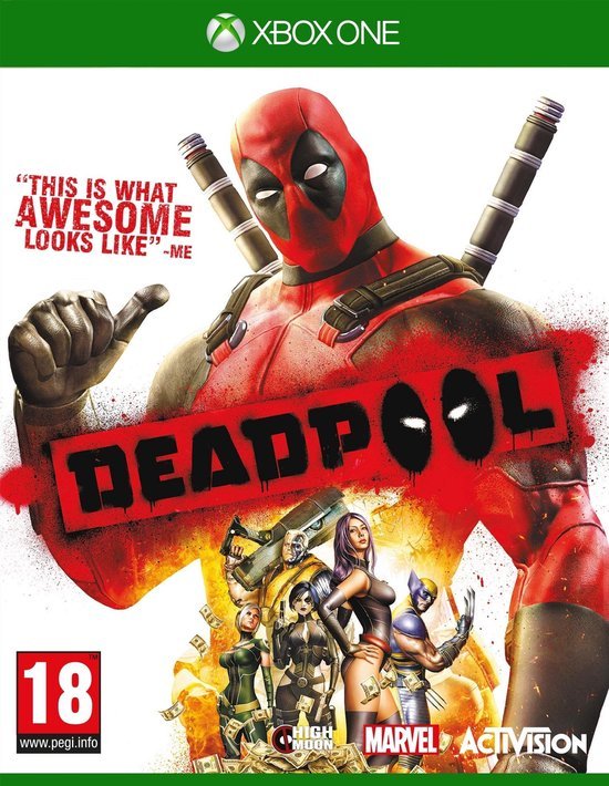 Xbox One Deadpool, doos voorkant, tweedehands